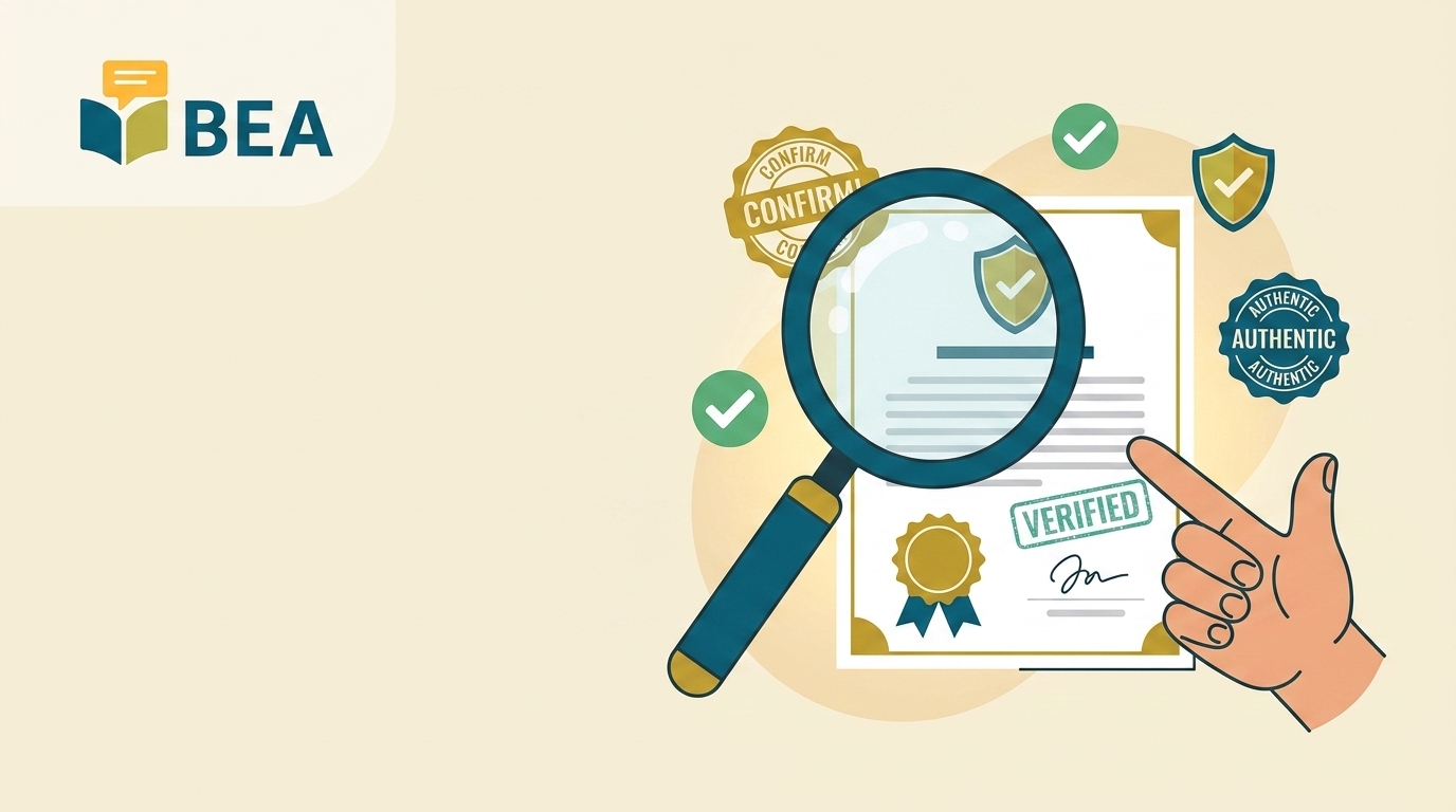 verify BEA test result
